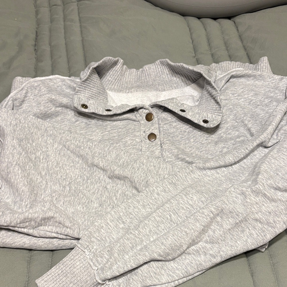 Gray Cowl Neck Sweater